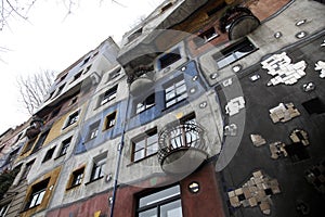 Hundertwasser House in Vienna,