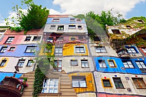 Hundertwasser House in Vienna, Austria.