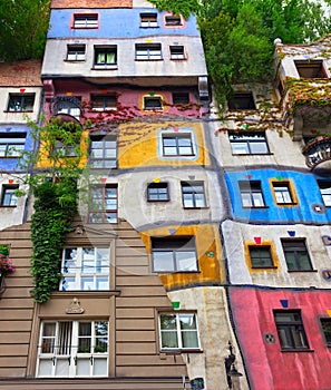 Hundertwasser House in Vienna, Austria. photo