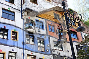 Hundertwasser House in Vienna, Austria photo