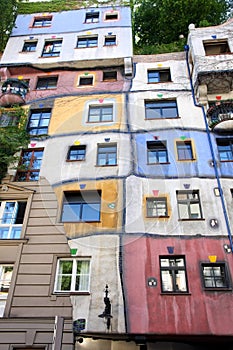 Hundertwasser House in Vienna, Austria photo