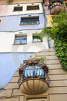 Hundertwasser House in Vienna, Austria