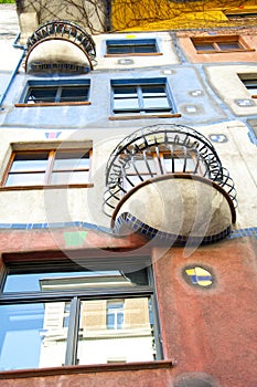 Hundertwasser House in Vienna, Austria