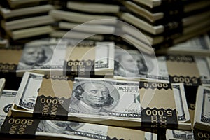 Hundred Dollar Bill Bundles 1 photo