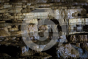 The Hundred Plates Close-up, Akiyoshi Cave photo