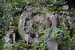 Hundreds of Buddha statues of Japanese style. Pic was taken in A