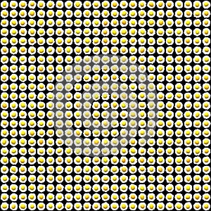 Hundreds of fried eggs photo