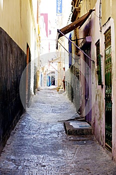 Small street in Morocco, Africa