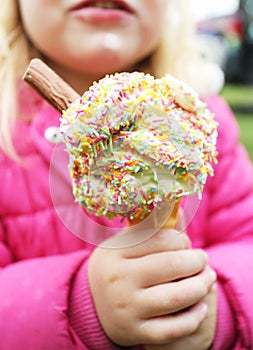 HUNDREDS AND THOUSANDS SPRINKLES ON AN ICECREAM