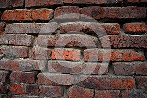 Hundreds of years old red brick walls are still intact and durable