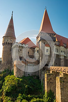 Hunedoara Castle, also known a Corvin Castle or Hunyadi Castle, is a Gothic-Renaissance castle in Hunedoara, Romania