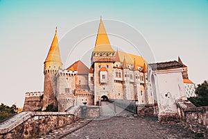 hunedoara Castle, also known a Corvin Castle or Hunyadi Castle, is a Gothic-Renaissance castle in Hunedoara, Romania. One of the