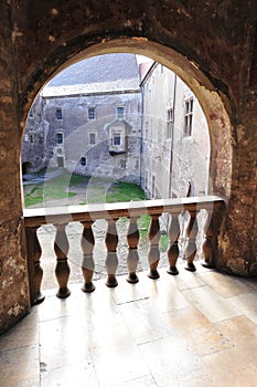 Hunedoara castle: courtyard view from a balcony