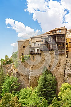 Hung Houses, Cuenca old town in Spain photo