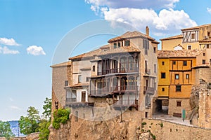 Hung Houses, Cuenca old town in Spain photo