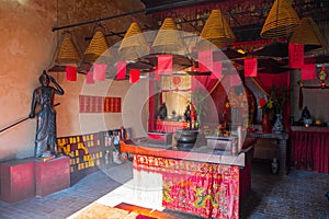 Hung Shing Temple interior, Mui Wo Lantau Island, Hong Kong