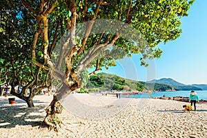 Hung Shing Yeh Beach on Lamma Island, Hong Kong