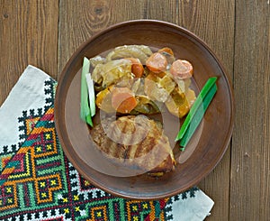 Hungarian dish of pork photo