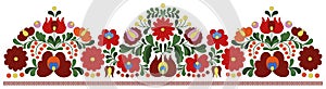 Hungarian embroidery border pattern