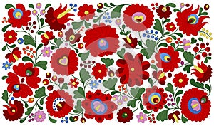 Hungarian embroidery pattern for pillows