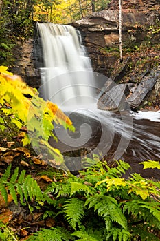 Hungarian Falls in the Keweenaw Peninsula of Michigan, USA photo
