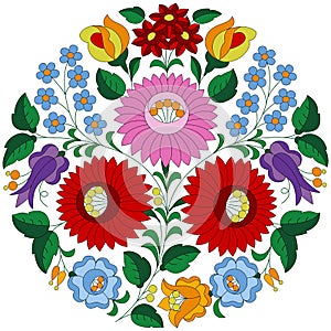 Hungarian folk pattern from Kalocsa region