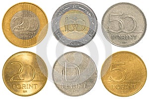 Hungarian forint coins collection set