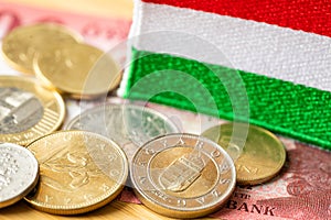 Hungarian forint exchange rate, Hungarian economy, Hungary money, business and financial concept