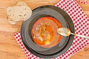 Hungarian goulash soup