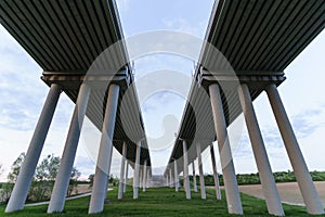 Hungarian M6 highway with tunel