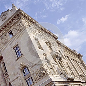 Hungarian National Bank (Nemzeti Bank) in Budapest, Hungary