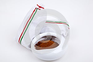 Hungarian paprika powder, a very tastefully seasoning for food photo