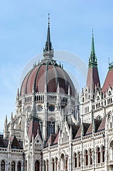 Hungarian Parliament building dome, Budapest, Hungary