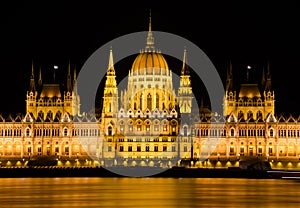 Hungarian parliament in Budapest, Hungary