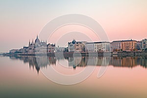 Hungarian Parliament in the morning