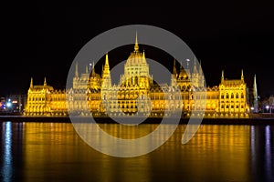 Hungarian Parliament at night, Budapest