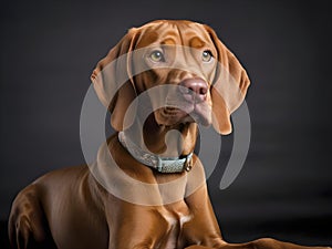 Hungarian Vizsla Radiance in Studio Portraits