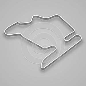 Hungaroring Circuit for motorsport and autosport. Template for your design