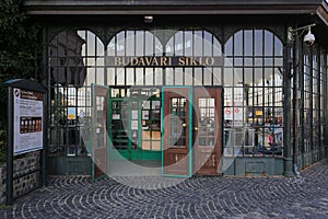 Funicular entrance to the Budapest Castle Hill Funicular