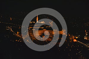 Hungary  Budapest  night  panorama