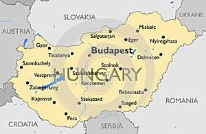 Hungary map