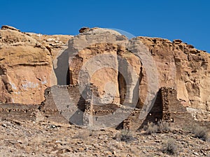 Hungo Pavi Ruins at Chaco Culture National Historic Park in New Mexico