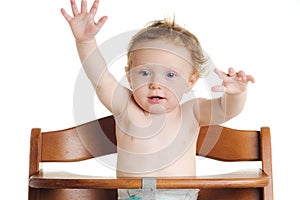 Hungry baby high chair