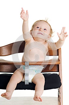 Hungry baby high chair