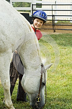 Hambriento un caballo 