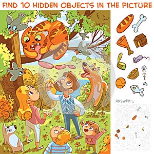 Hungry thief. Find 10 hidden objects