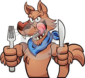 Hungry wolf