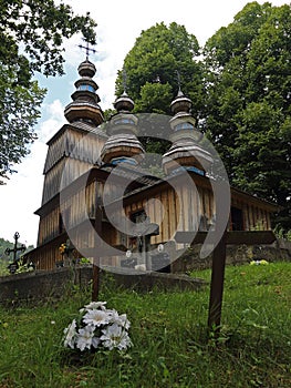 Hunkovce wooden greek catholic church, Slovakia