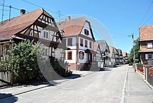 Hunspach half timbered houses