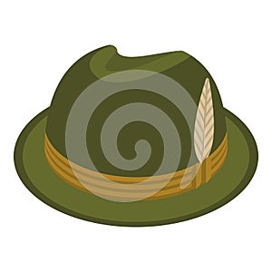Hunter hat icon, isometric style